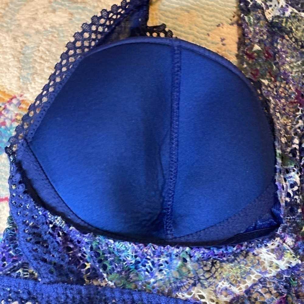 Victoria’s Secret Blue And Purple Bralette Size Small - Picture 6 of 9